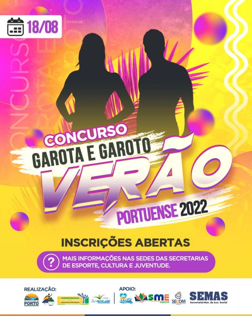 Estão Abertas As Inscrições Para O Concurso Garota E Garoto Verão