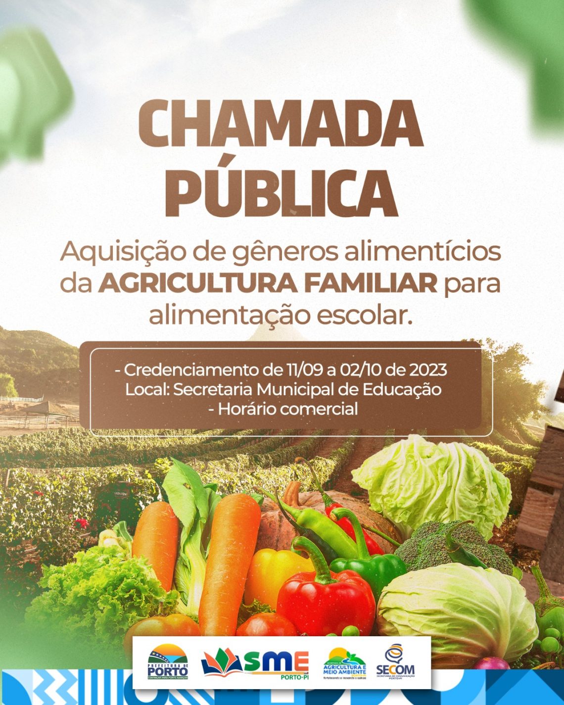 Prefeitura De Porto Realiza “chamada Pública” Para Aquisição De Gêneros Alimentícios Da 9941